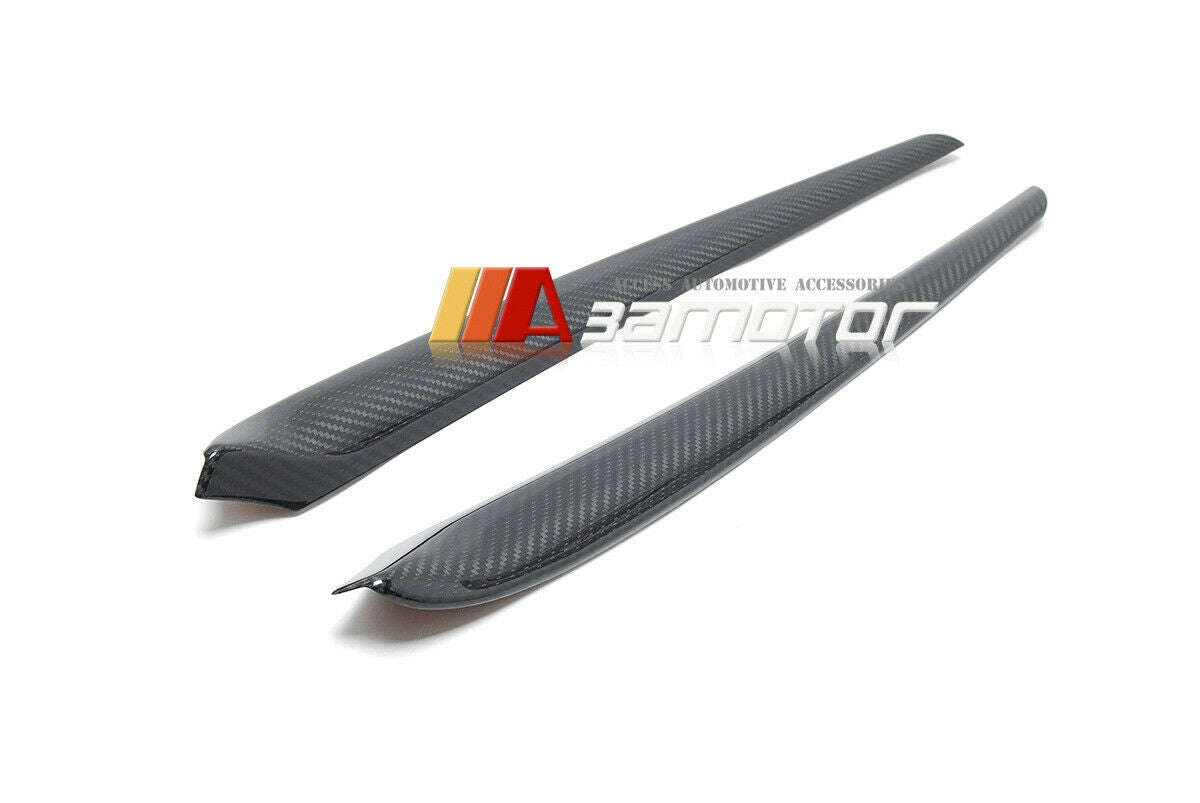 Dry Carbon Fiber Interior Door Panel Trim Covers Set fit for 2017-2023 Tesla Model 3