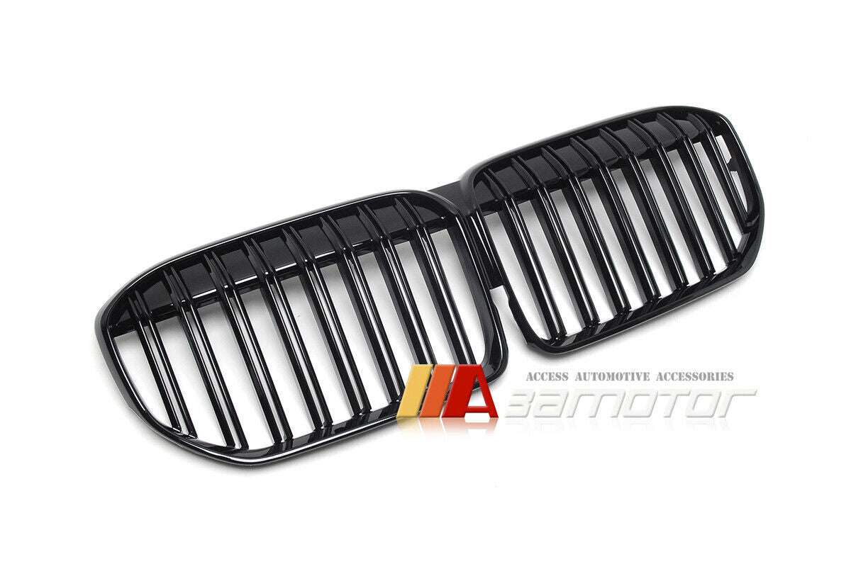 Gloss Black Dual Slat Style Front Grille fit for 2019-2023 BMW G11 / G12 LCI 7-Series