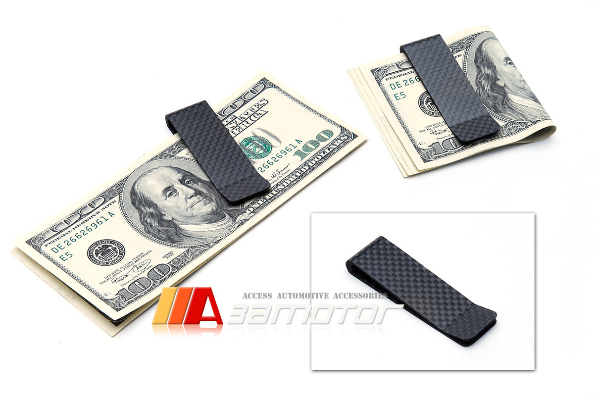 100% DRY Pre-Preg Matte Finished Carbon Fiber Money Bill Currency Clip Holder