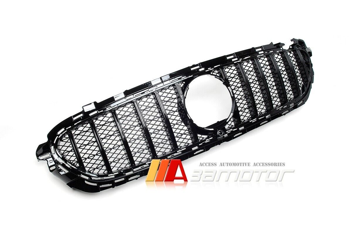 All Black GT Style Front Grille fit for 2021-2023 Mercedes W213 / S213 / C238 / A238 Facelift E-Class