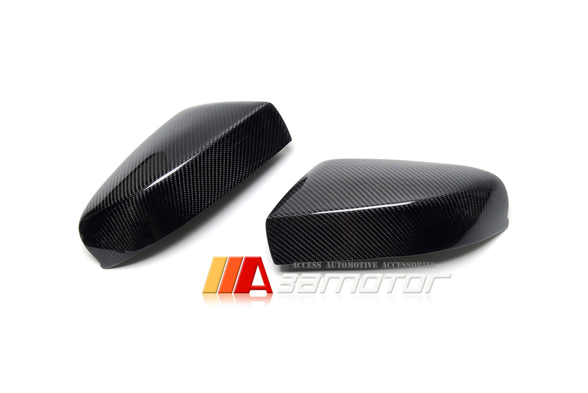 Carbon Fiber Side View Door Mirror Covers Set fit for 2017-2021 Maserati Quattroporte Ghibli