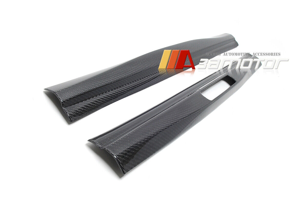 Carbon Fiber Door Sill Scuff Plate Trim Cover Set fit for 2016-2020 Porsche 718 / 911