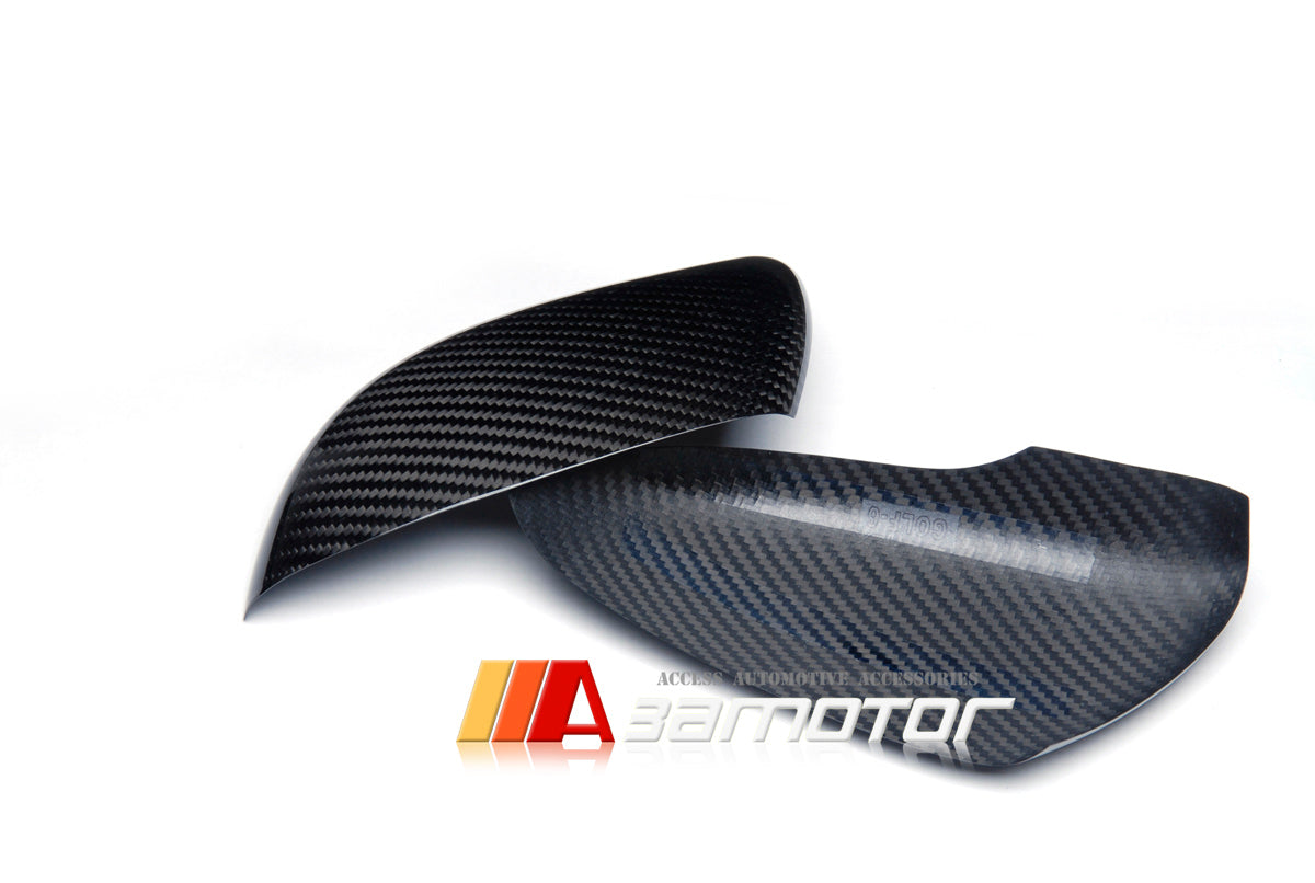 Dry Carbon Fiber Side Mirror Cap Cover Trims Set fit for 2010-2014 Volkswagen VW GOLF6 GOLF 6 VI GTI MK6