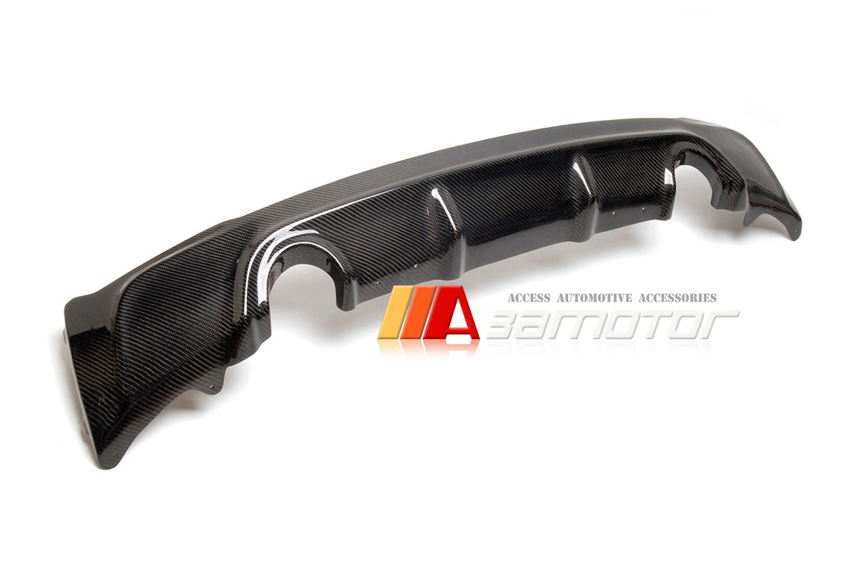 Carbon Fiber 3D Rear Bumper Diffuser Dual fit for 2014-2018 BMW F22 2-Series Coupe M Sport