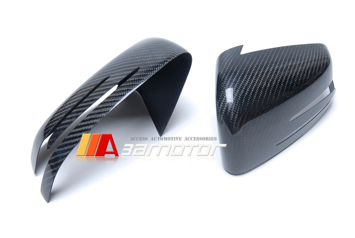 Carbon Fiber Side Door Mirror Covers Set fit for 2013-2017 Mercedes W176 A-Class Hatchback
