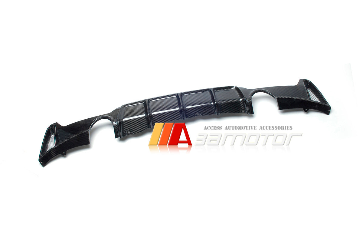 Carbon Fiber MP Rear Bumper Diffuser Dual fit for 2014-2019 BMW F32 / F33 / F36 4-Series M Sport