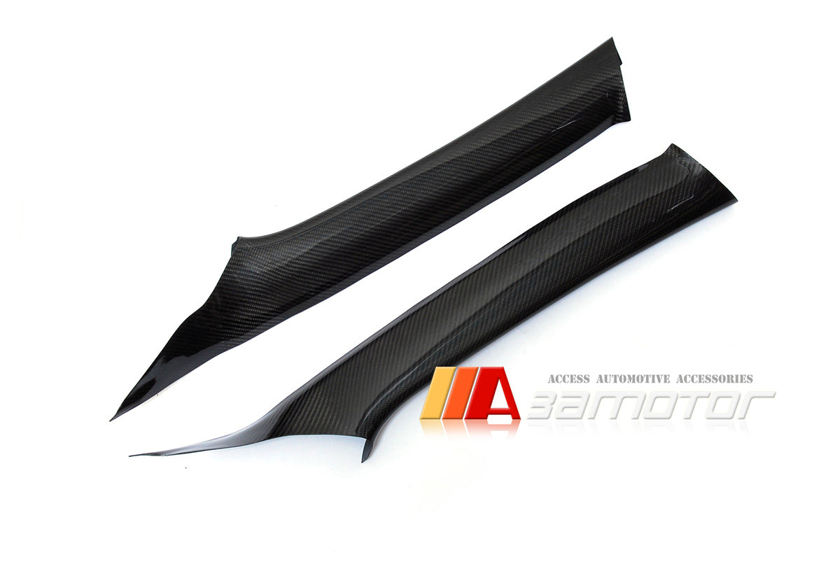 Carbon Fiber Interior A Pillar Panel Cover Set fit for Mitsubishi Lancer Evolution X EVO 10