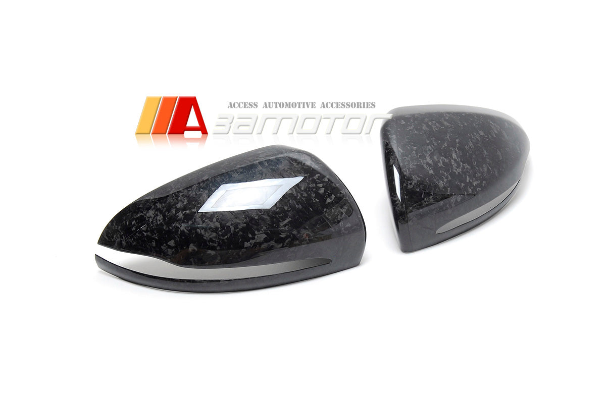 Forged Carbon Fiber Side Mirror Covers 2 PCS Set fit for Mercedes W205 C-Class / W213 E-Class / W222 S-Class