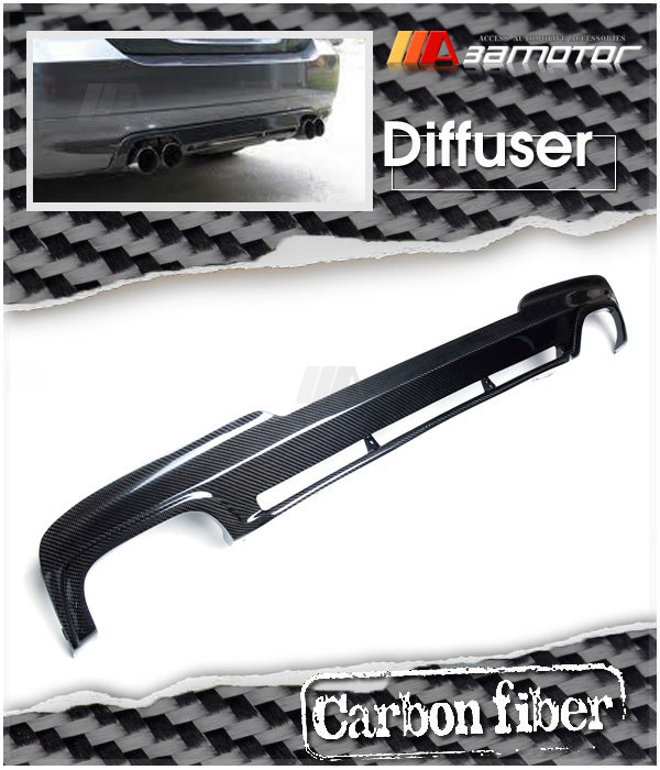 Carbon Fiber Rear Bumper Diffuser Quad fit for 2011-2016 BMW F10 5-Series M Sport