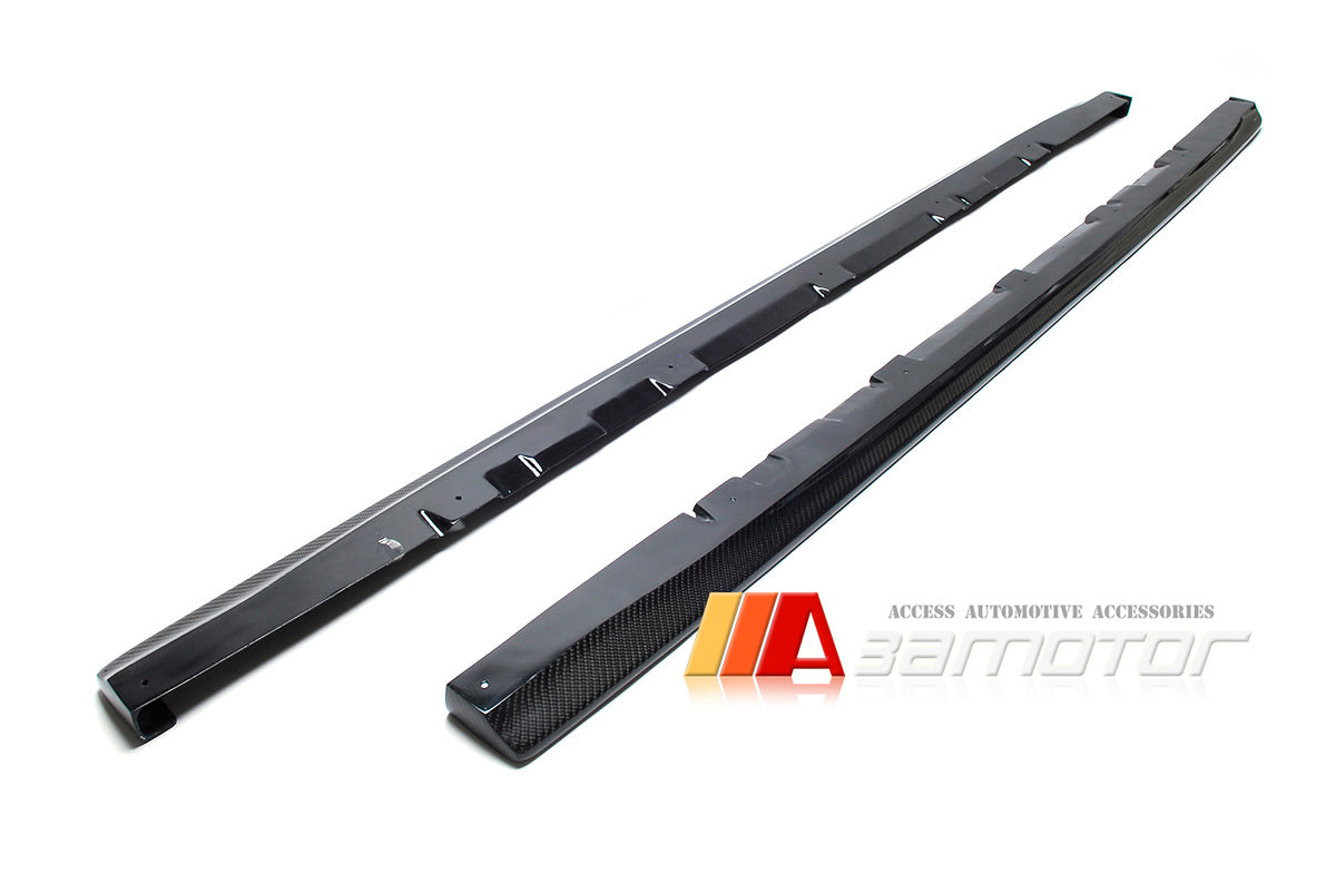 Carbon Fiber CS Side Skirt Extensions Set fit for 2015-2021 Subaru Impreza WRX / STI