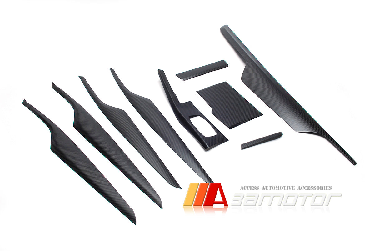 Matte Carbon Fiber Interior Trim Dashboard Panels fit for 2017-2021 BMW G30 / G31 5-Series LHD