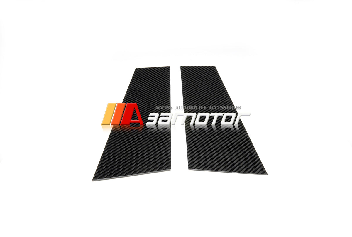 Carbon Fiber Door B Pillar Panel Trim Covers 2PCS Set fit for 2011-2013 BMW E92 3-Series Coupe / E92 M3