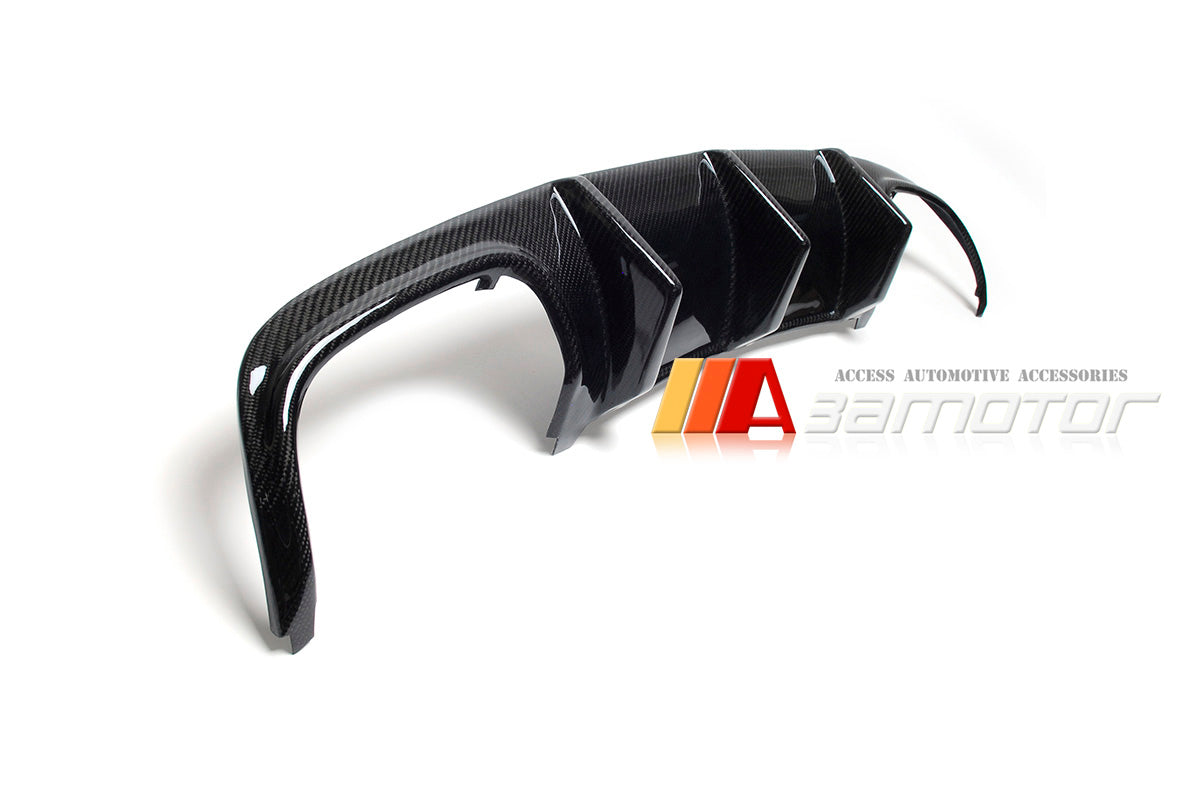 Carbon Fiber Big Fin Rear Bumper Diffuser fit for 2008-2011 Mercedes W204 C63 Pre-Facelift AMG