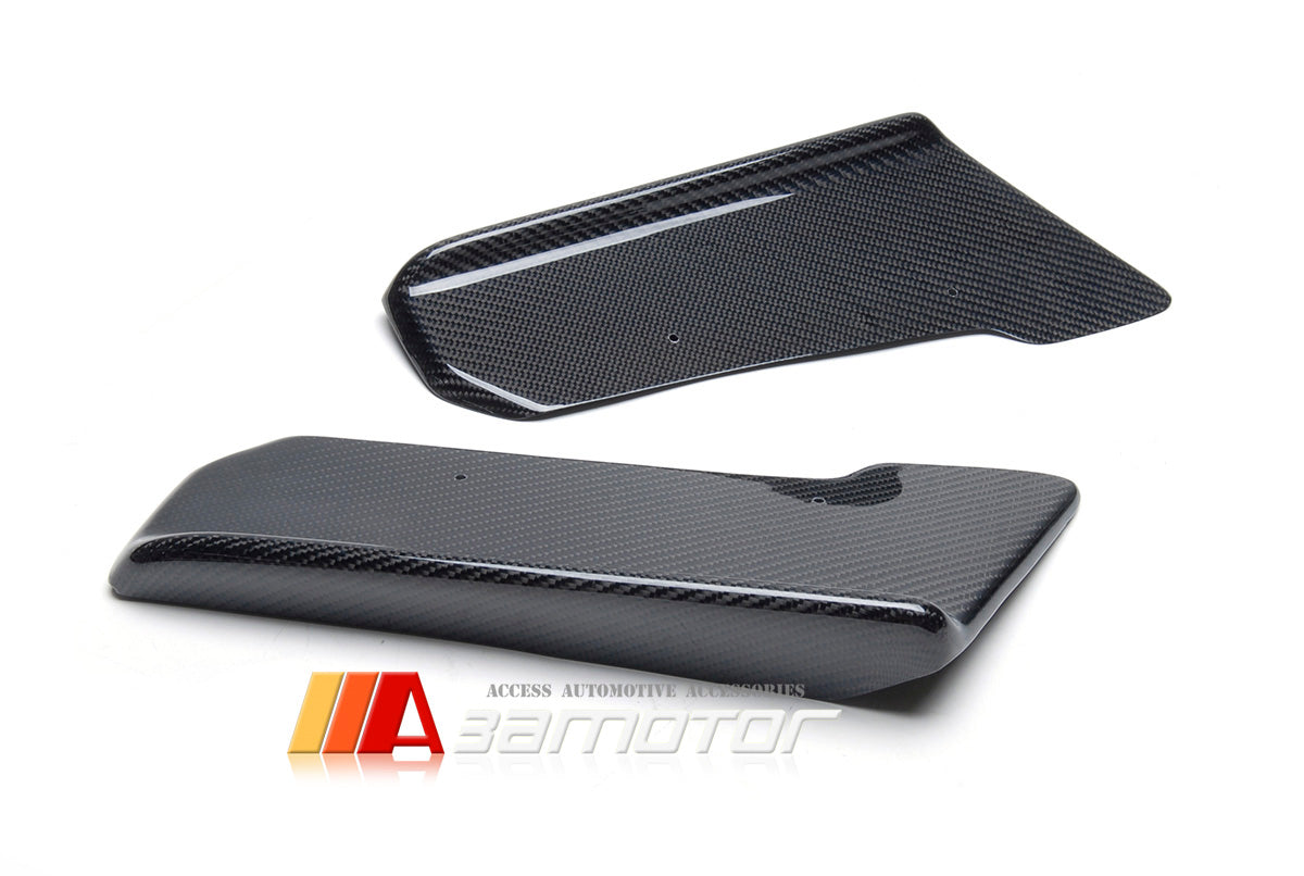 Carbon Fiber J Rear Bumper Extensions Set fit for 2008-2016 Nissan GT-R R35 CBA DBA