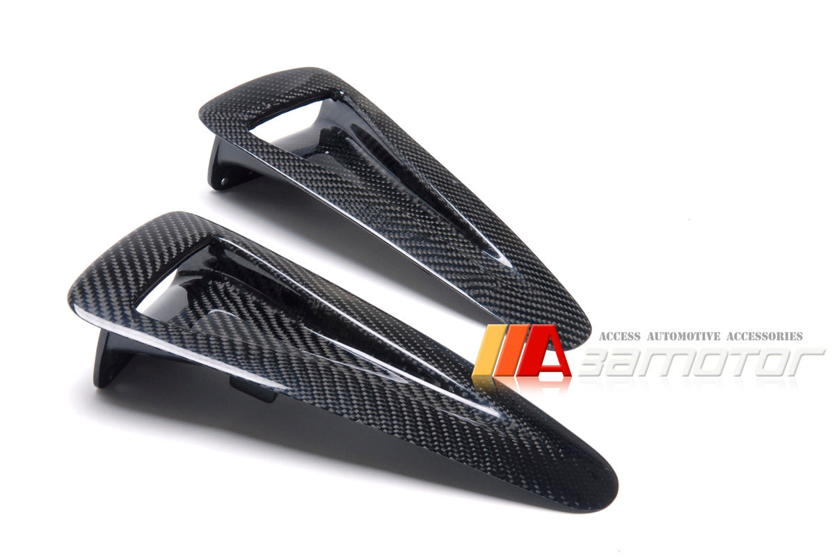 Carbon Fiber Hood Vent Insert Air Intake Ducts Set fit for 2009-2016 Nissan GT-R R35 CBA DBA