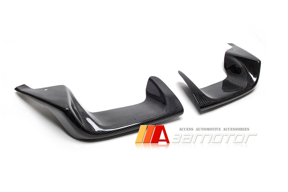 Carbon Fiber Exhaust Trim Heat Shields Set fit for 2011-2014 Subaru Impreza Sedan WRX / STI