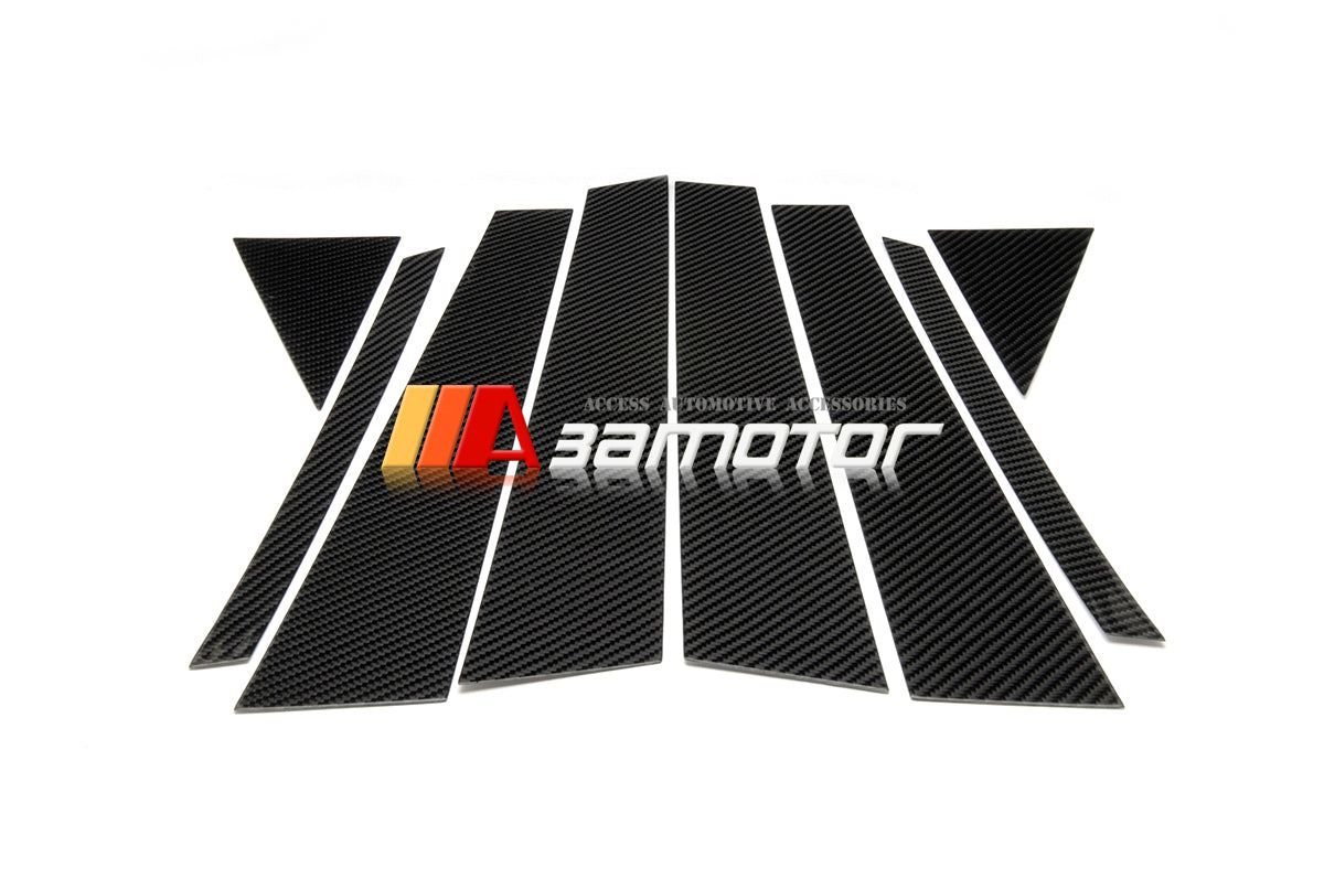 Carbon Fiber Door B Pillar Panel Trim Covers 8PCS Set fit for 2006-2010 Infiniti M35 / M45