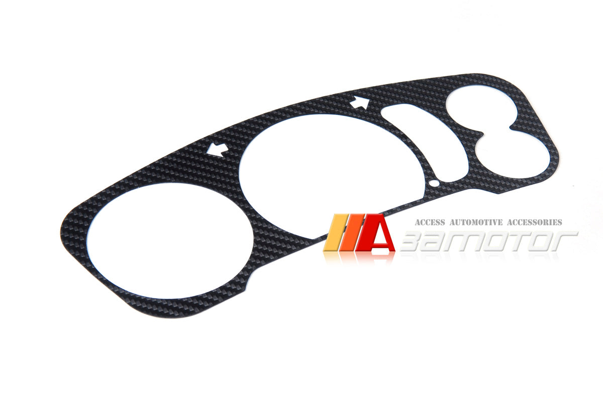 Matte Carbon Fiber Cluster Speedo Gauge Overlay fit for Mitsubishi Lancer Evolution EVO 4 / EVO 5 / EVO 6
