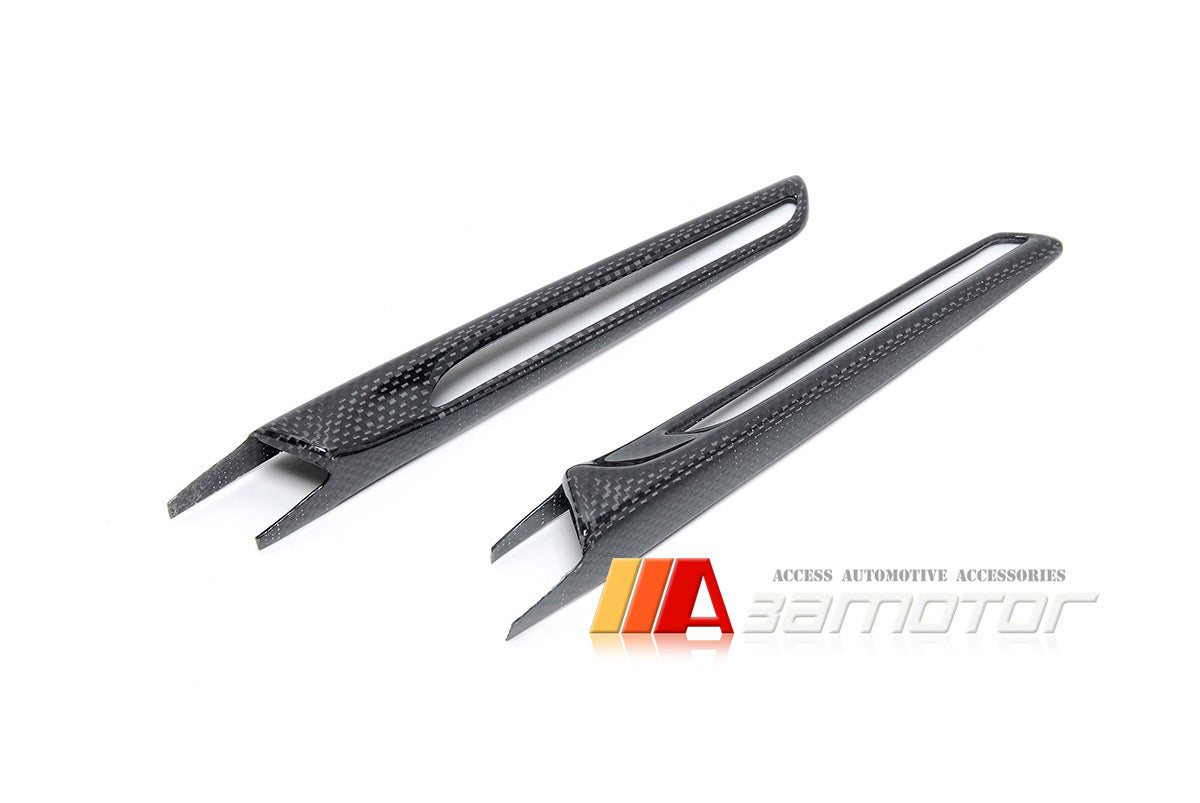 Carbon Fender Side Vent Grille Marker Trim Covers 2 PCS Set fit for BMW F80 M3 & F82 / F83 M4