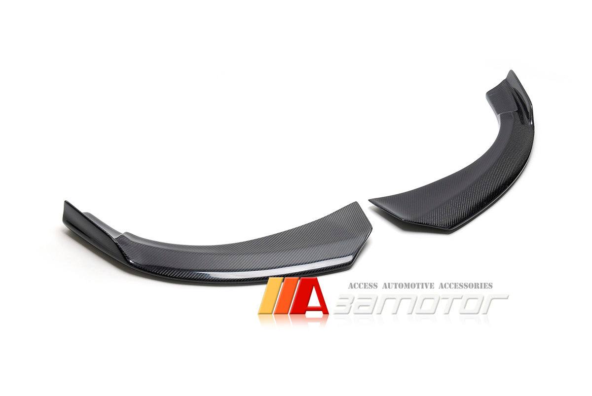 Carbon Fiber P Front Bumper Splitters fit for 2014-2018 Mercedes W117 / C117 CLA Class AMG & CLA45