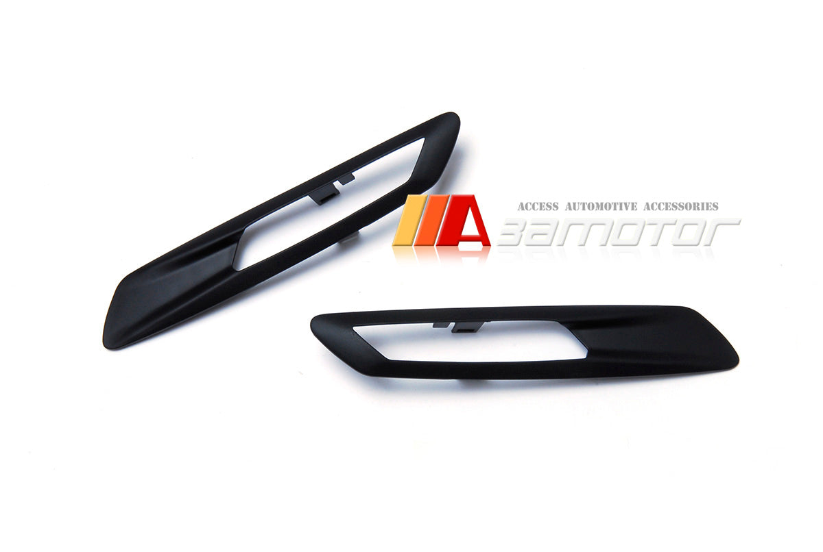 Side Fender Matte Black Light Trim Covers Set fits 2011-2013 BMW F10 / F11 Pre-LCI 5-Series