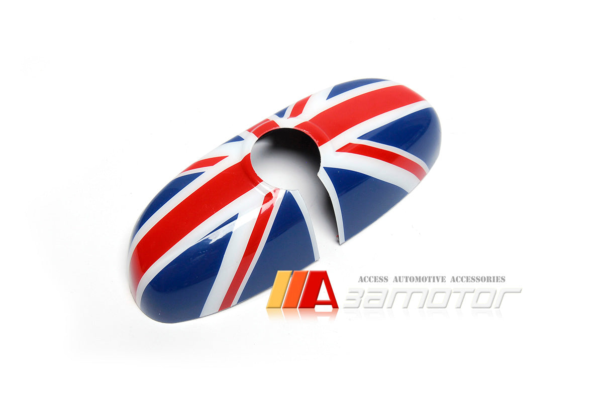 Red Union Jack Rear View Mirror Cover fit for MINI Cooper F55 / F56 / F54 / F57 with Manual Dim