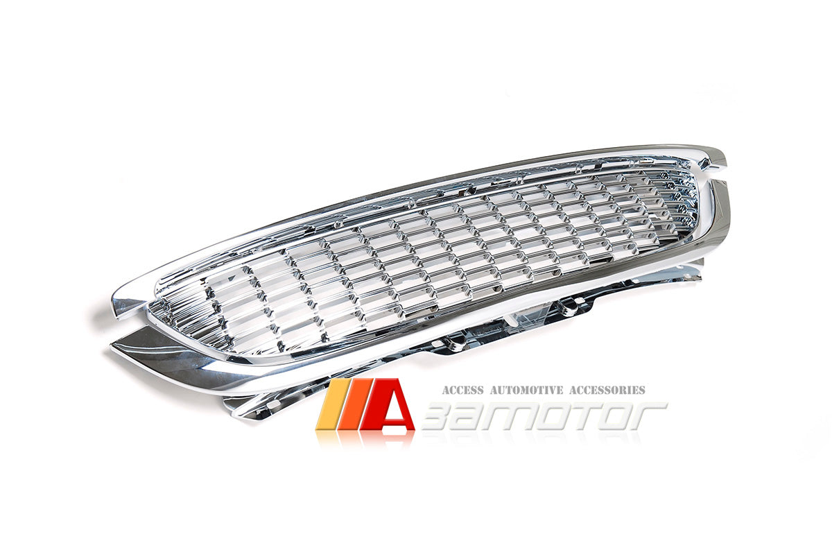 All Chrome Front Grille Set fit for 2007-2013 MINI Cooper S R55 / R56 / R57 / R58 MK2