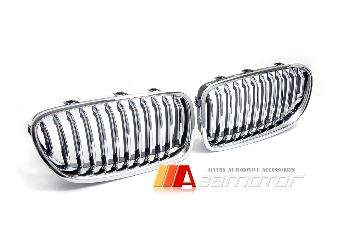 Front Chrome Kidney Grilles Backing Black fits 2011-2016 BMW F10 / F11 5-Series & M5