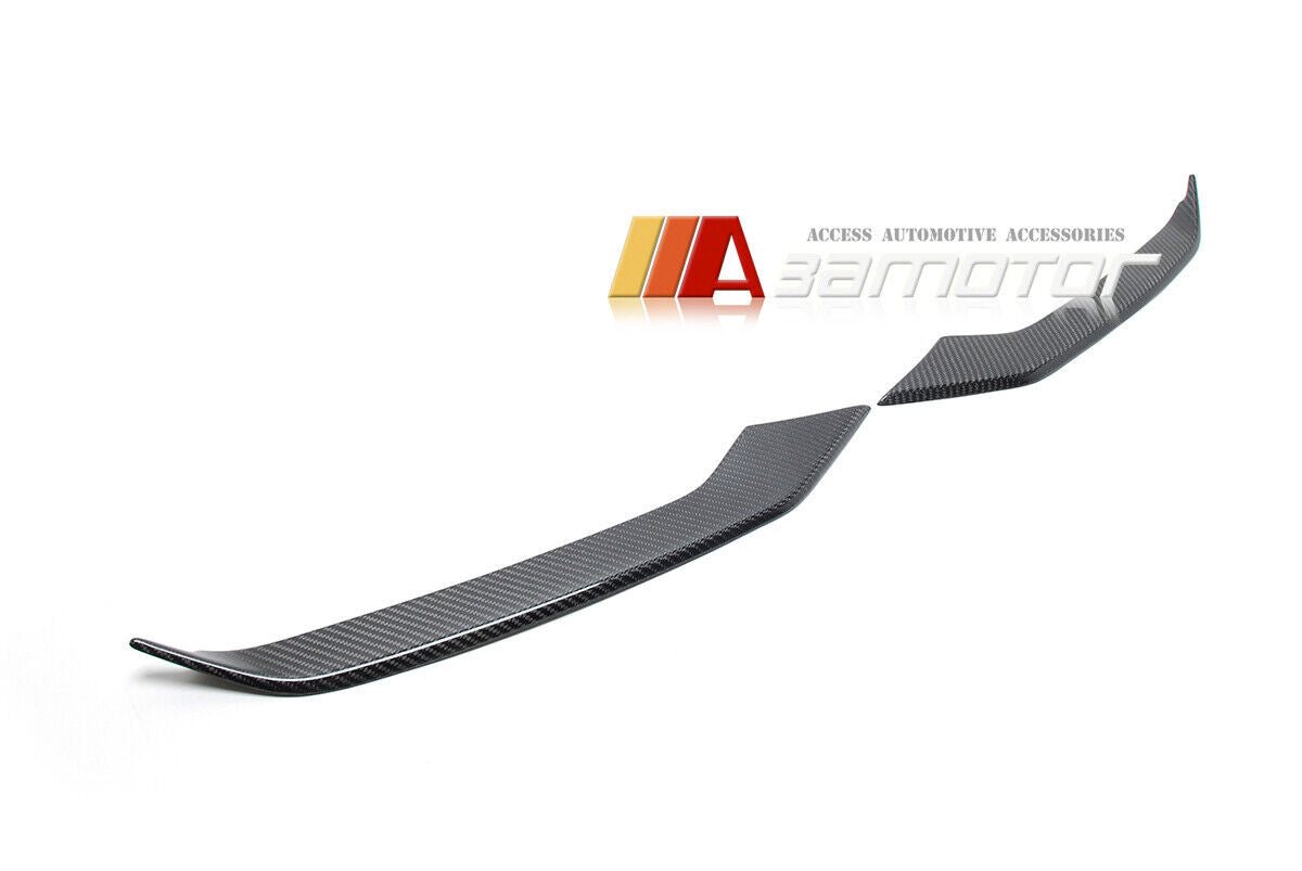 Carbon Fiber Front Bumper Fog Frame Trim Covers Set fit for 2021-2023 G30 / G31 LCI M Sport