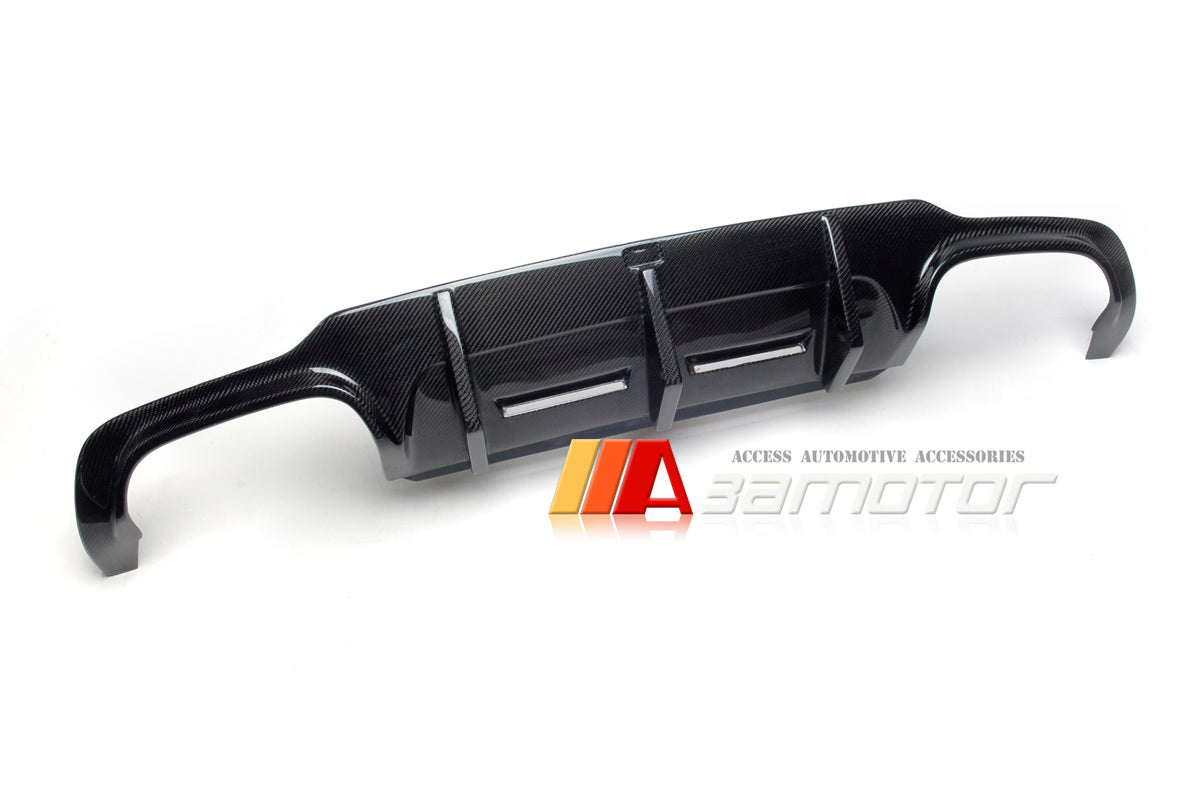 Carbon Fiber Big Fins Rear Diffuser fit for 2012-2015 Mercedes W204 C63 Facelift Sedan / C204 C63 Coupe AMG