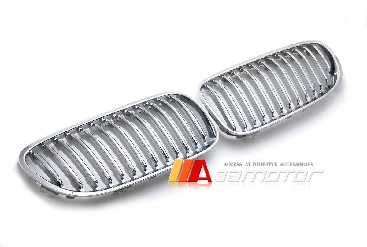 Front Chrome Kidney Grilles Backing Silver fit for 2011-2013 BMW E92 / E93 LCI 3-Series