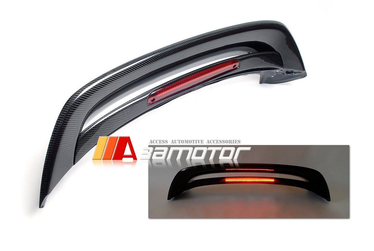 Carbon Fiber Roof Spoiler Wing fit for 2010-2013 Mazda 3 5-door Hatchback