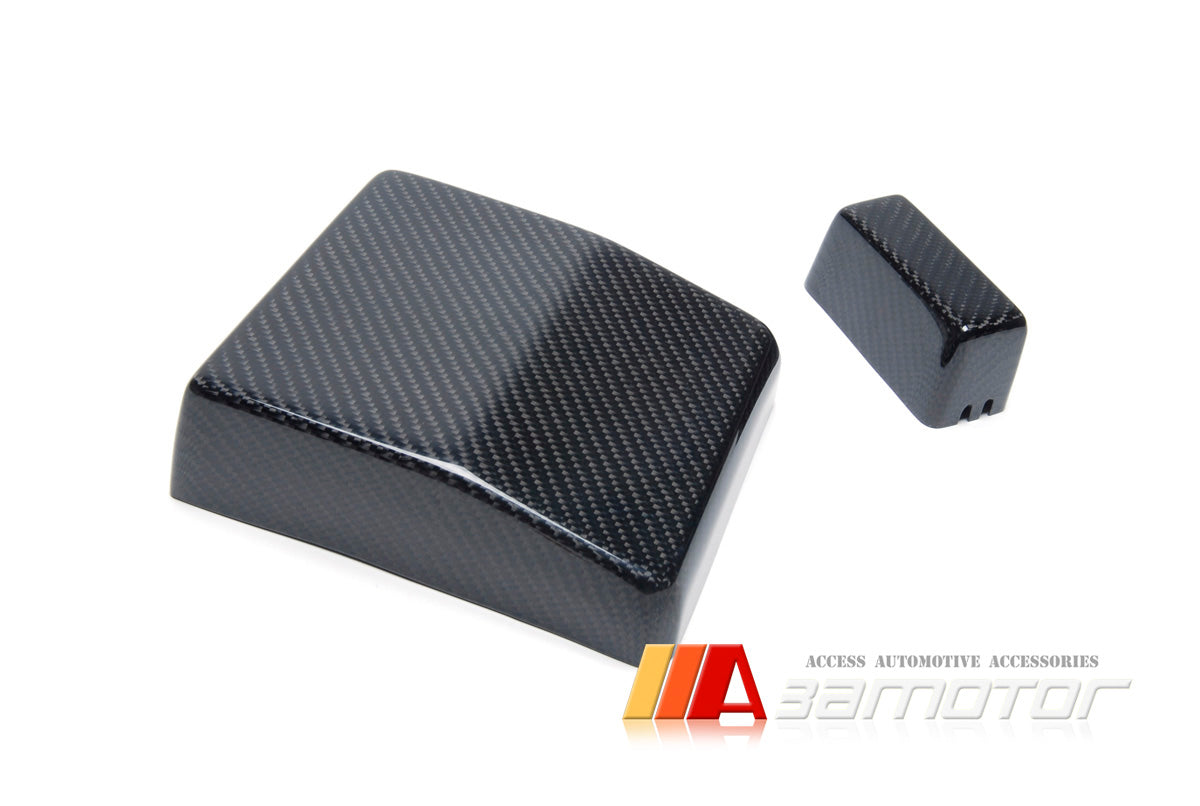Carbon Fiber Engine Bay Fuse Box Covers 2 PCS Set fit for Mitsubishi Lancer Evolution X EVO 10