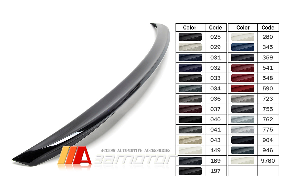 3AMOTOR Pre-Painted Rear Trunk Spoiler Wing AM Style fit for 2003-2011 Mercedes R230 SL-Class Coupe