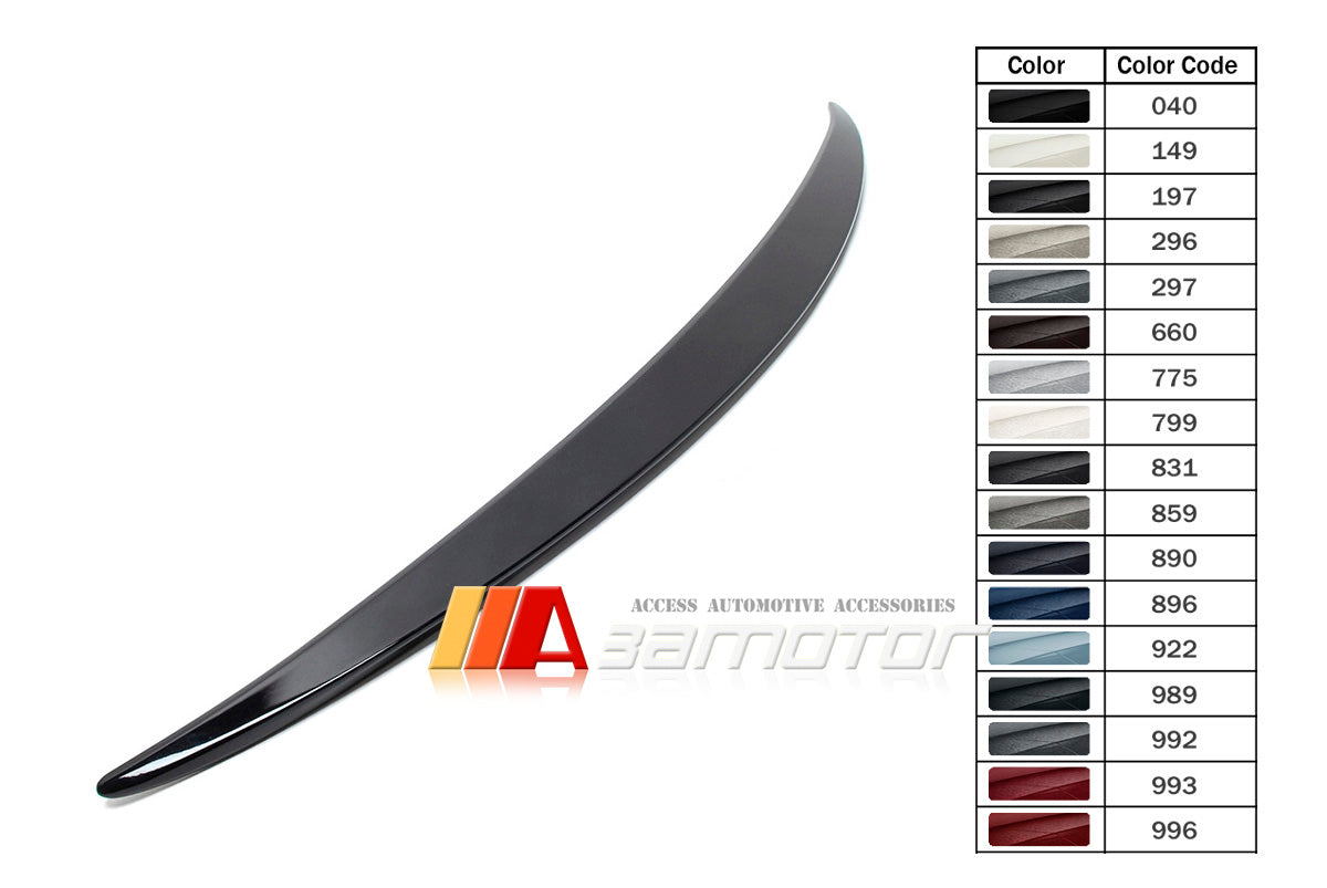 3AMOTOR Pre-Painted Rear Trunk Spoiler Wing OE Style fit for 2017-2023 Mercedes W213 E-Class Sedan