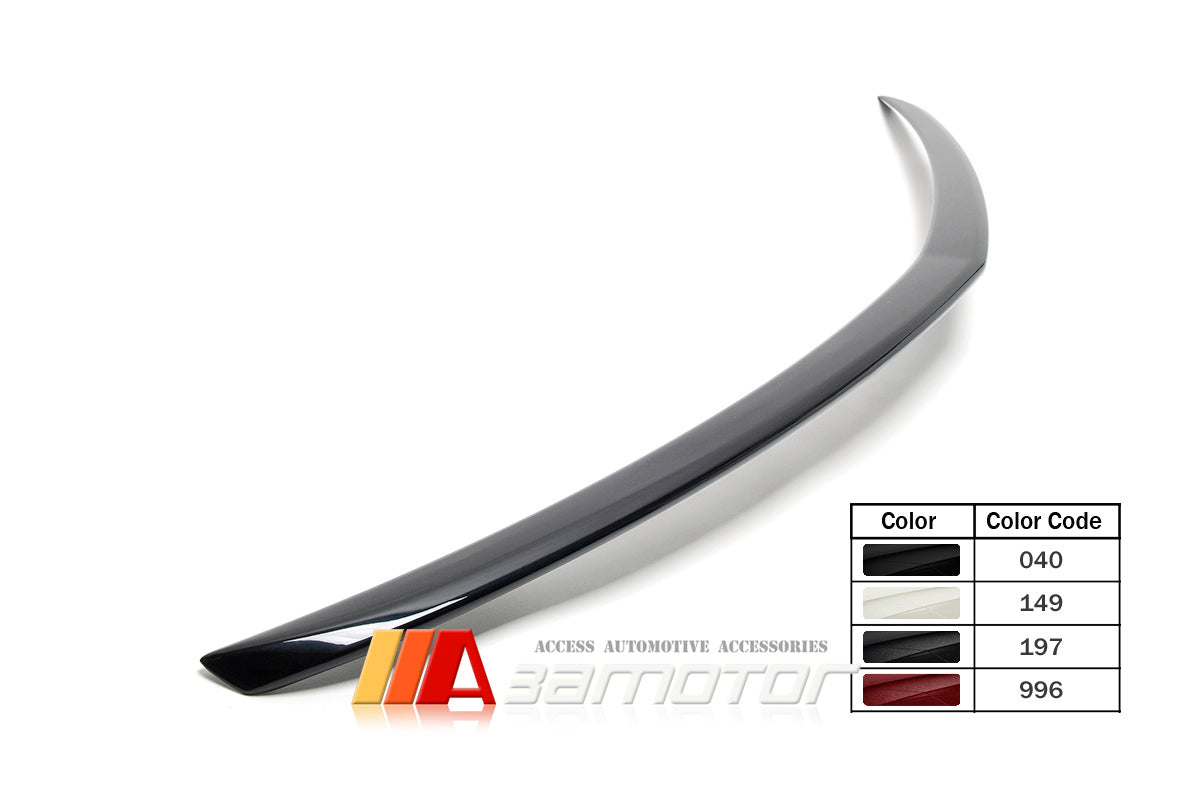 3AMOTOR Pre-Painted Rear Trunk Spoiler Wing AM Style fit for 2010-2017 Mercedes C207 E Class Coupe