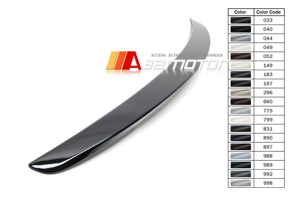 3AMOTOR Pre-Painted Rear Trunk Spoiler Wing OE Style fit for 2014-2020 Mercedes W222 S-Class Sedan