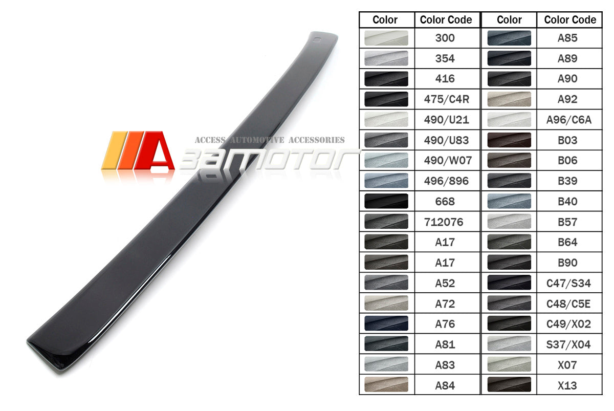 3AMOTOR Pre-Painted Roof Spoiler Wing fit for 2011-2016 BMW F10 5-Series Sedan / F10 M5