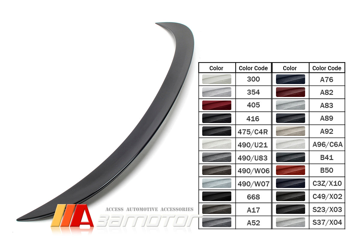 3AMOTOR Pre-Painted Rear Trunk Spoiler Wing M6 Style fit for 2012-2018 BMW F13 6-Series Coupe