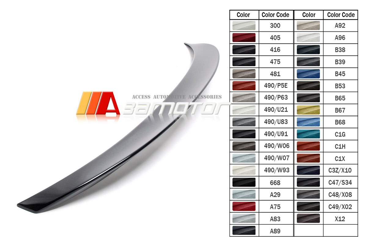 3AMOTOR Pre-Painted Rear Trunk Spoiler Wing MP Style fits 2015-2020 BMW F82 M4 Coupe