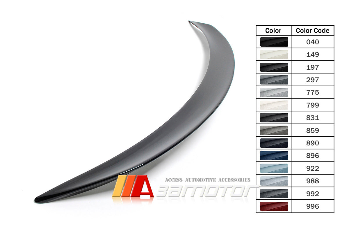 3AMOTOR Pre-Painted Rear Trunk Spoiler Wing AM Style fit for 2015-2021 Mercedes C253 GLC-Class Coupe