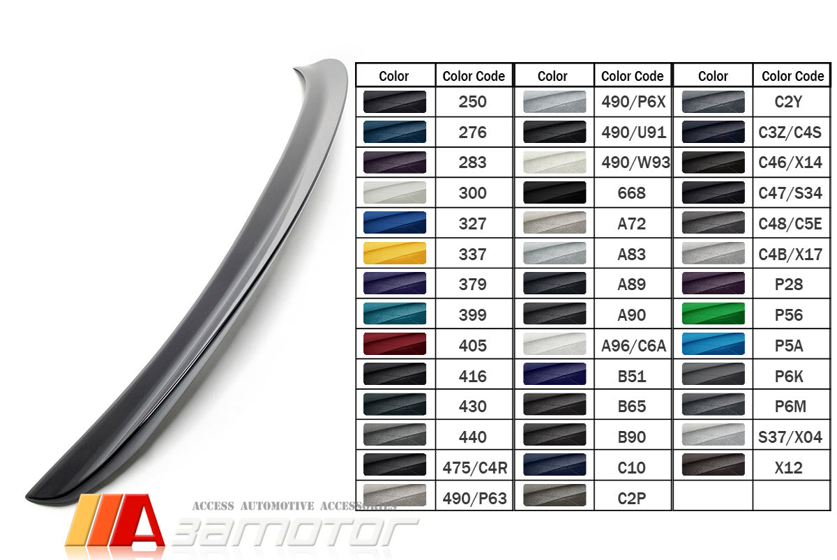 3AMOTOR Pre-Painted Trunk Spoiler Wing MP Style fits 2017-2023 BMW G30 5-Series /F90 M5