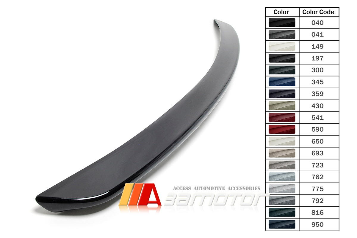 3AMOTOR Pre-Painted Rear Trunk Spoiler Wing AM Style fits 2004-2010 Mercedes R171 SLK-Class Coupe