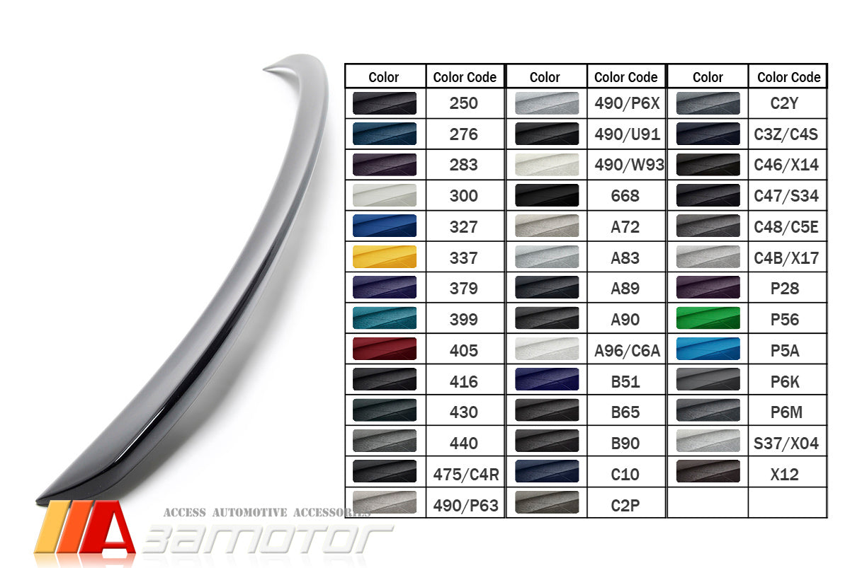3AMOTOR Pre-Painted Rear Trunk Spoiler Wing M5 Style fits  BMW 2017-2023 G30 5-Series Sedan / F90 M5