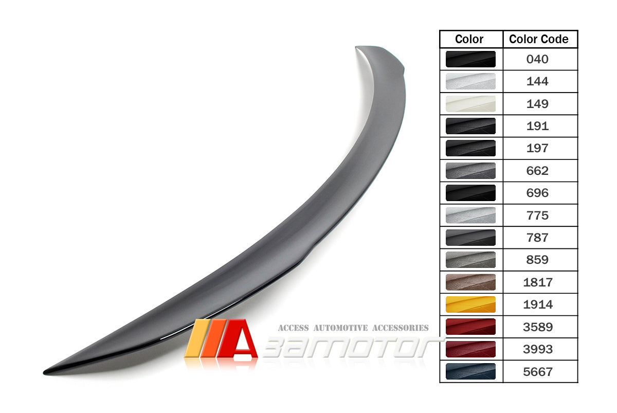 3AMOTOR Pre-Painted Rear Trunk Spoiler Wing 35s Style fits 2019-2022 Mercedes V177 A-Class Sedan