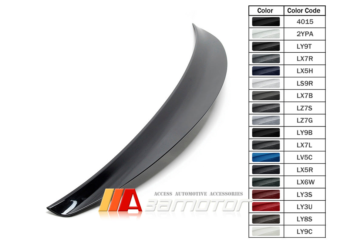 3AMOTOR Pre-Painted Rear Trunk Spoiler Wing MP Style fit for 2017-2025 AUDI A4 S4 B9 Sedan