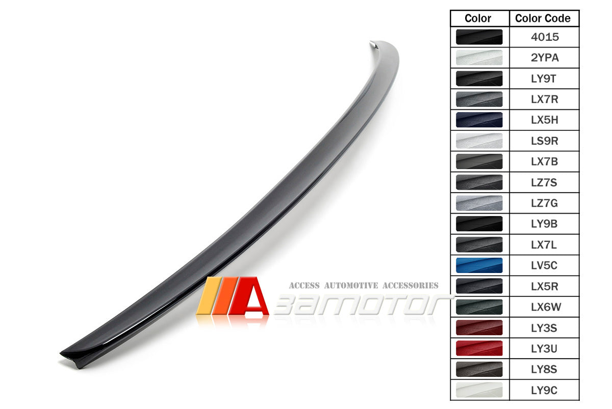 3AMOTOR Pre-Painted Rear Trunk Spoiler Wing OE Style fits 2017-2025 AUDI A4 S4 B9 Sedan