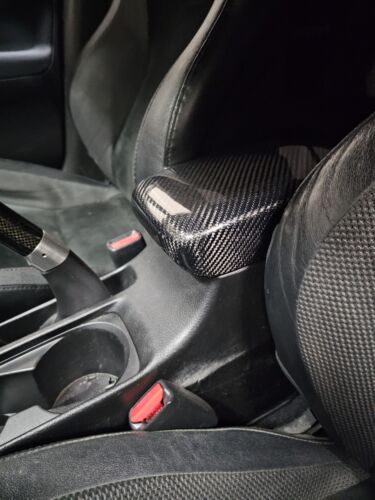 Replacement Carbon Fiber Interior Armrest Lid Cover fit for Mitsubishi Lancer Evolution EVO 7 / EVO 8 / EVO 9