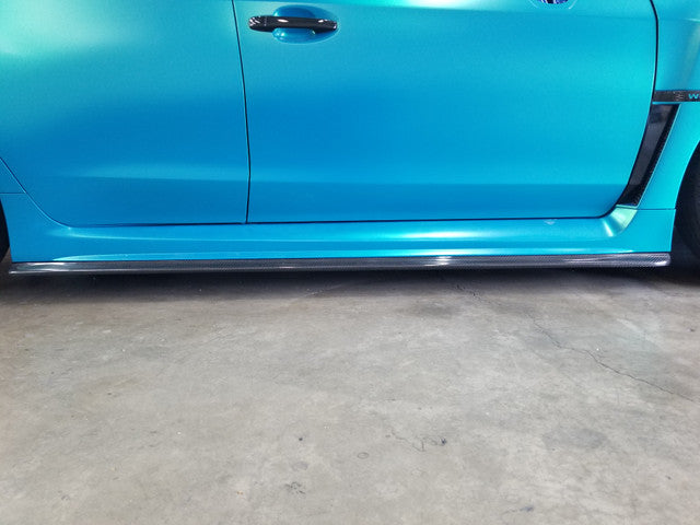 Carbon Fiber CS Side Skirt Extensions Set fit for 2015-2021 Subaru Impreza WRX / STI