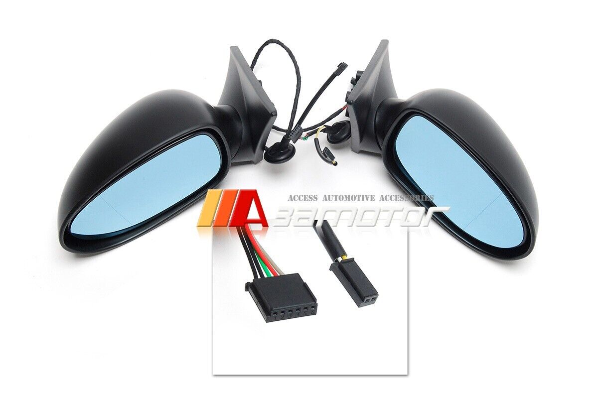 3AMOTOR Auto Fold Electric Heating Side Mirrors Set M5 Style fits 1998-2006 BMW E46 3-Series LHD